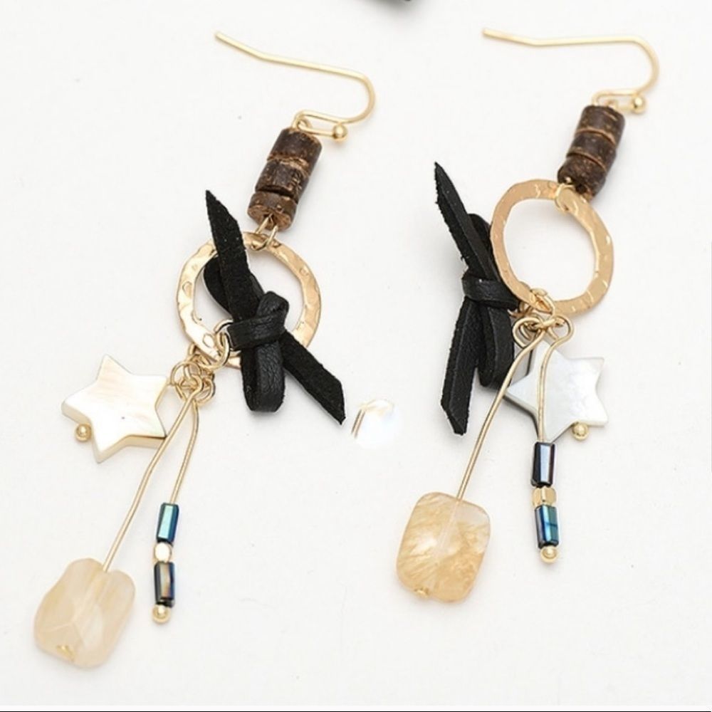 18k Citrine Dangle Earrings